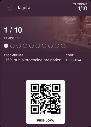 Carte de fidélité d'un restaurant dans Apple Wallet